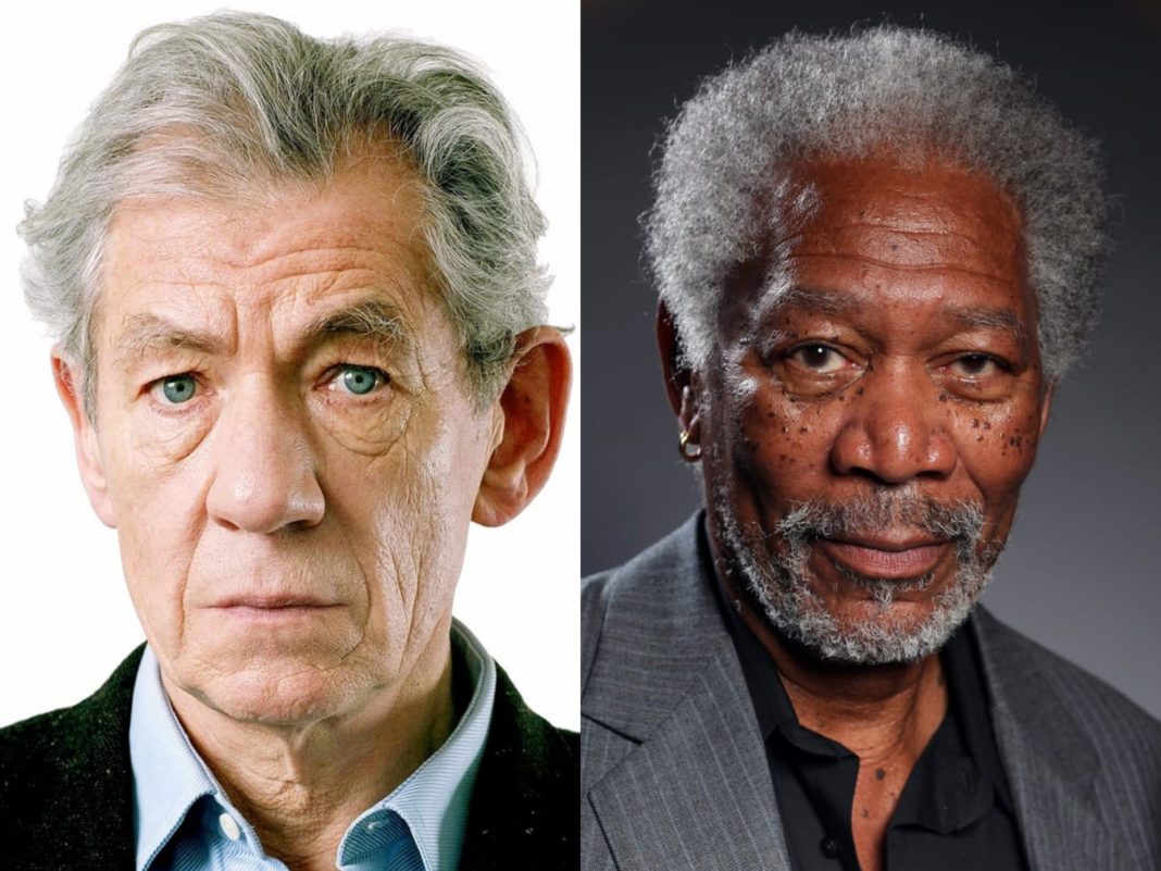 Carlo Sabatini, Ian McKellen, Morgan Freeman